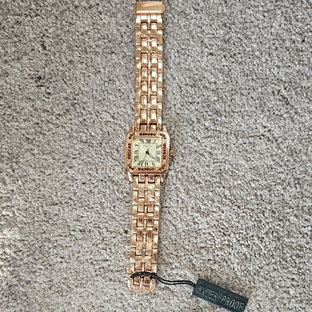 Bell & More Rose Gold Square Face Watch